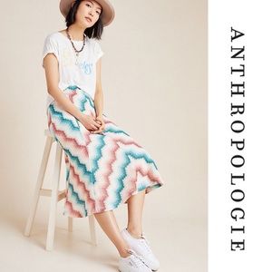 Anthropologie Maeve Maria Chevron Sweater Skirt